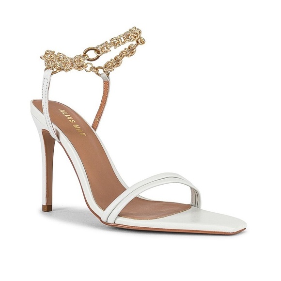 Alias Mae | Ankle Strap Heel in Ivory Size 39 NEW - Picture 2 of 11